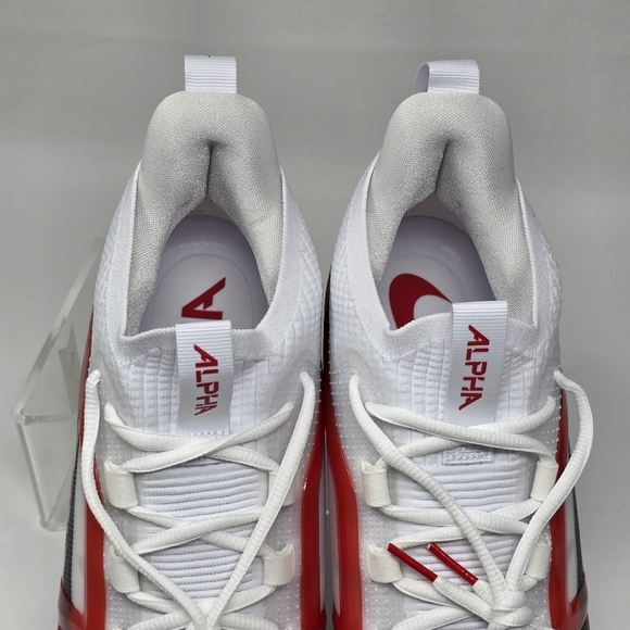 Nike Alpha Menace 4 Elite Football Cleats White Black FZ7701-100 Men Size 11 New main image 4